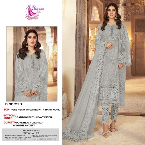 Dinsaa 211 Pakistani Salwar Suits Catalog